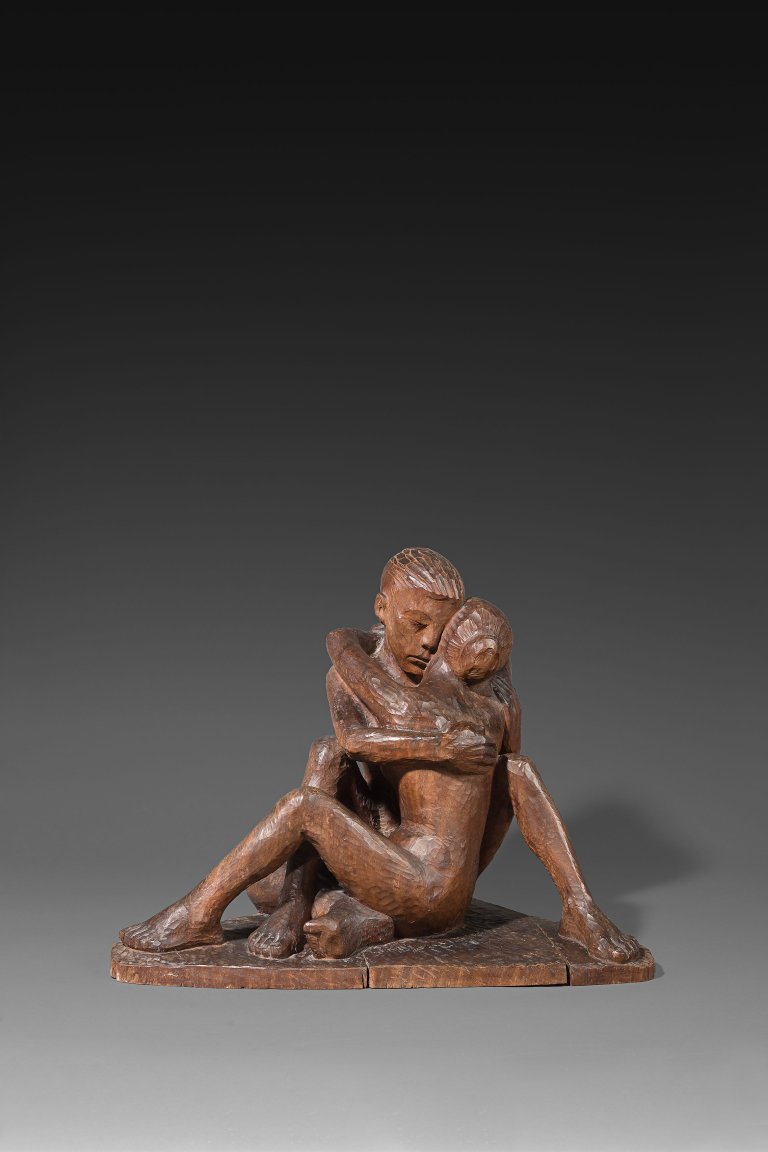 Auf diesem Bild ist das folgende Kunstwerk zu sehen: Lili Gräf. „Liebespaar“. Um 1930.