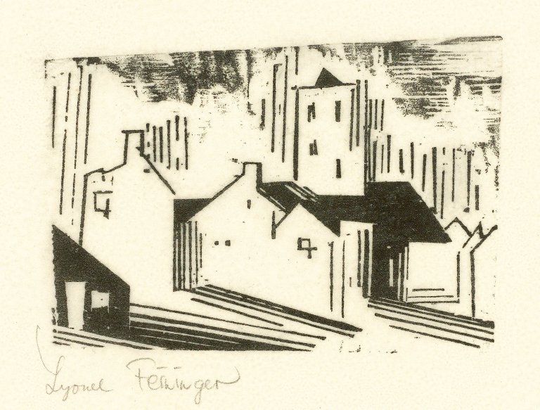 Auf diesem Bild ist das folgende Kunstwerk zu sehen: Lyonel Feininger. „Straße“. 1920.