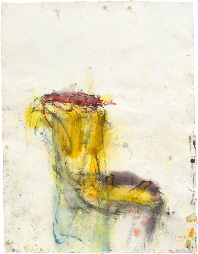 Auf diesem Bild ist das folgende Kunstwerk zu sehen: Martha Jungwirth. Ohne Titel. 2007.
