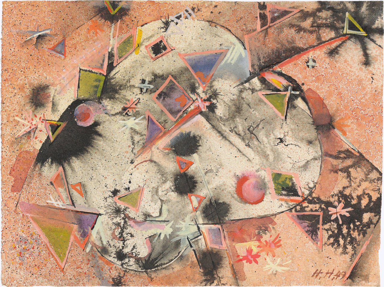 This picture shows the following artwork: Hannah Höch. Untitled. 1949.