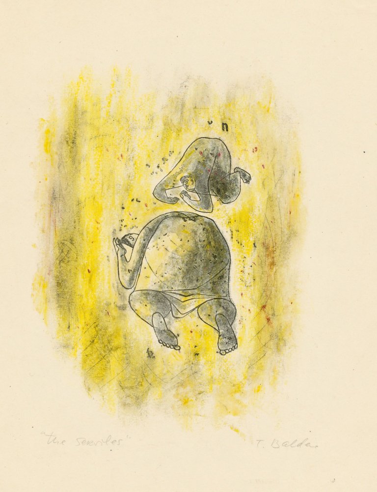 Auf diesem Bild ist das folgende Kunstwerk zu sehen: Theo Balden. „Bäume“ / „The Serviles““. Um 1950/1949.