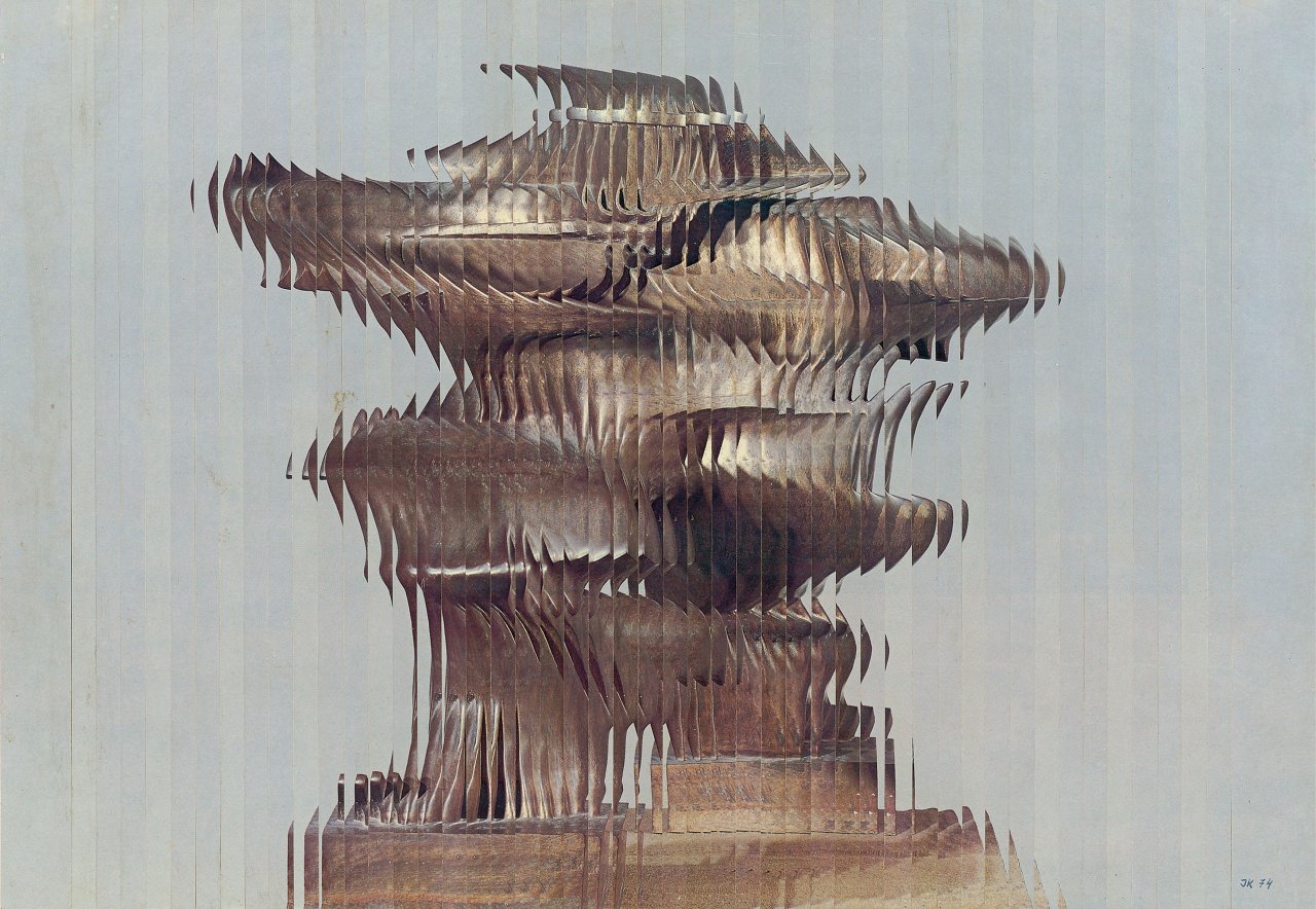Auf diesem Bild ist das folgende Kunstwerk zu sehen: Jiří Kolář. Ohne Titel. 1974.