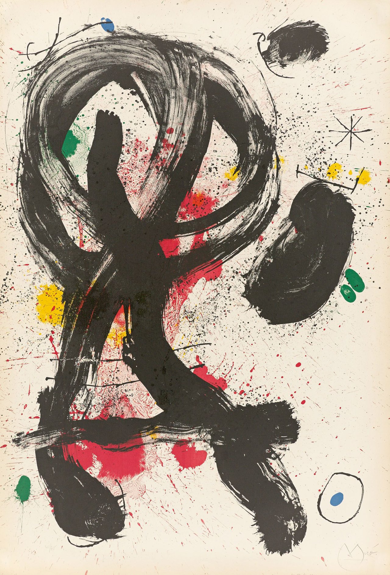 This picture shows the following artwork: Joan Miró. „Le Vendangeur“. 1964.