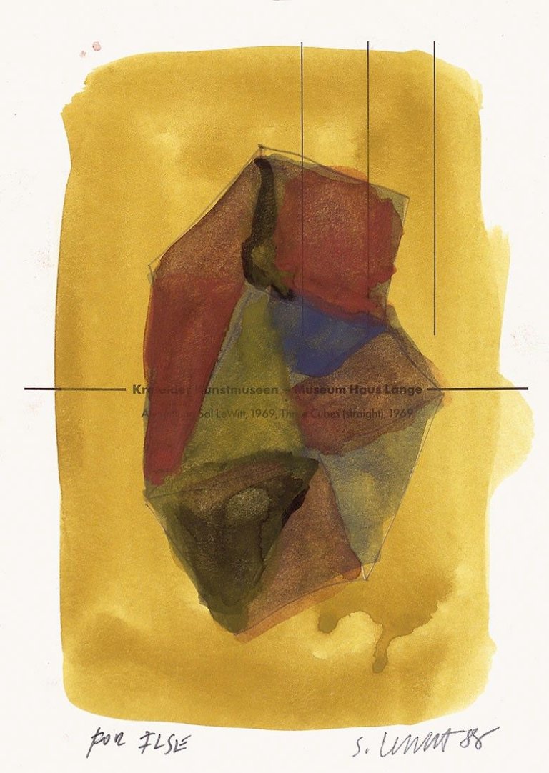 Auf diesem Bild ist das folgende Kunstwerk zu sehen: Sol LeWitt. Ohne Titel. 1988.