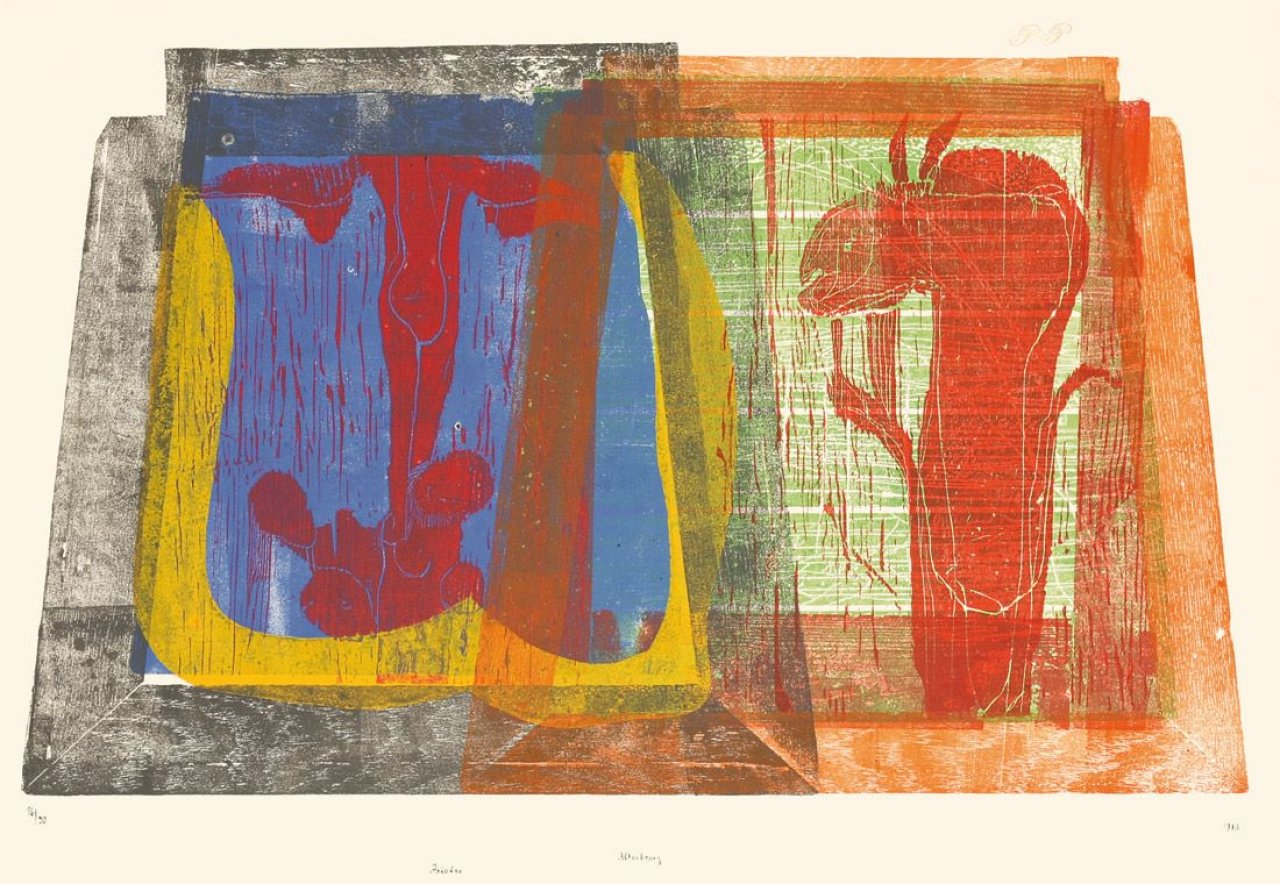 This picture shows the following artwork: Gerhard Altenbourg. „Ariadne“. 1973.