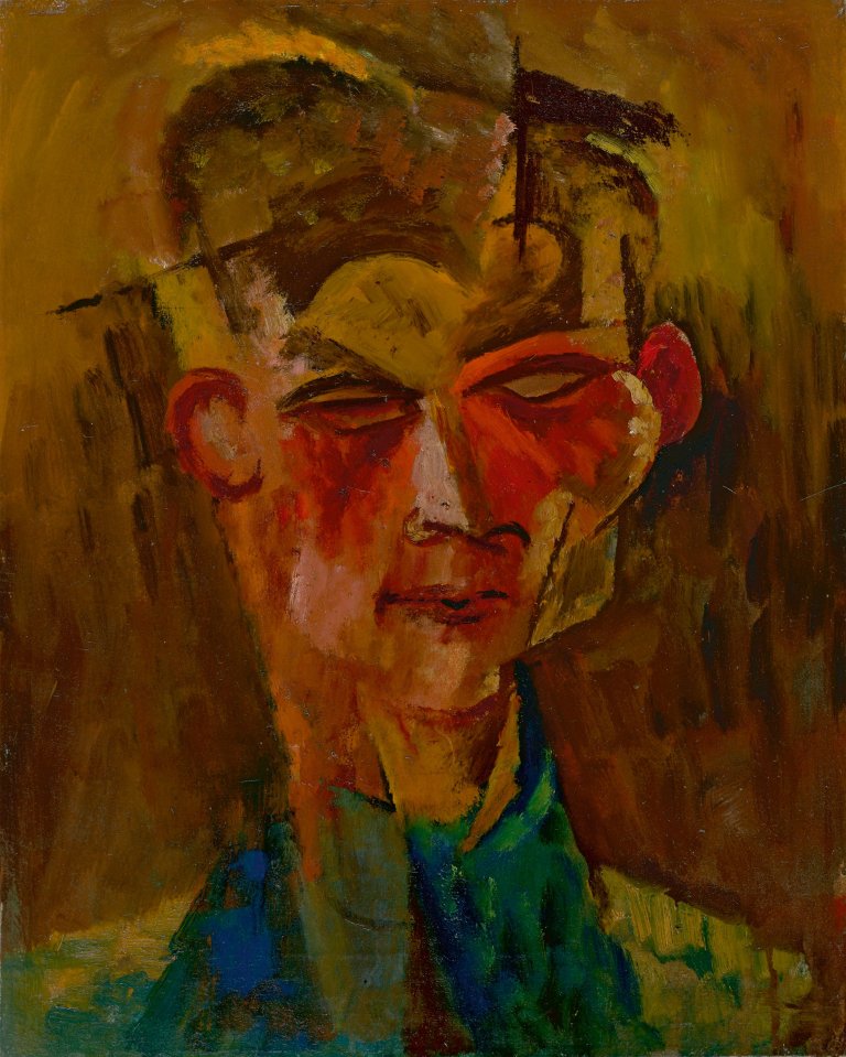 Auf diesem Bild ist das folgende Kunstwerk zu sehen: Conrad Felixmüller. „Portrait Heinz Mansfeld“. 1918.