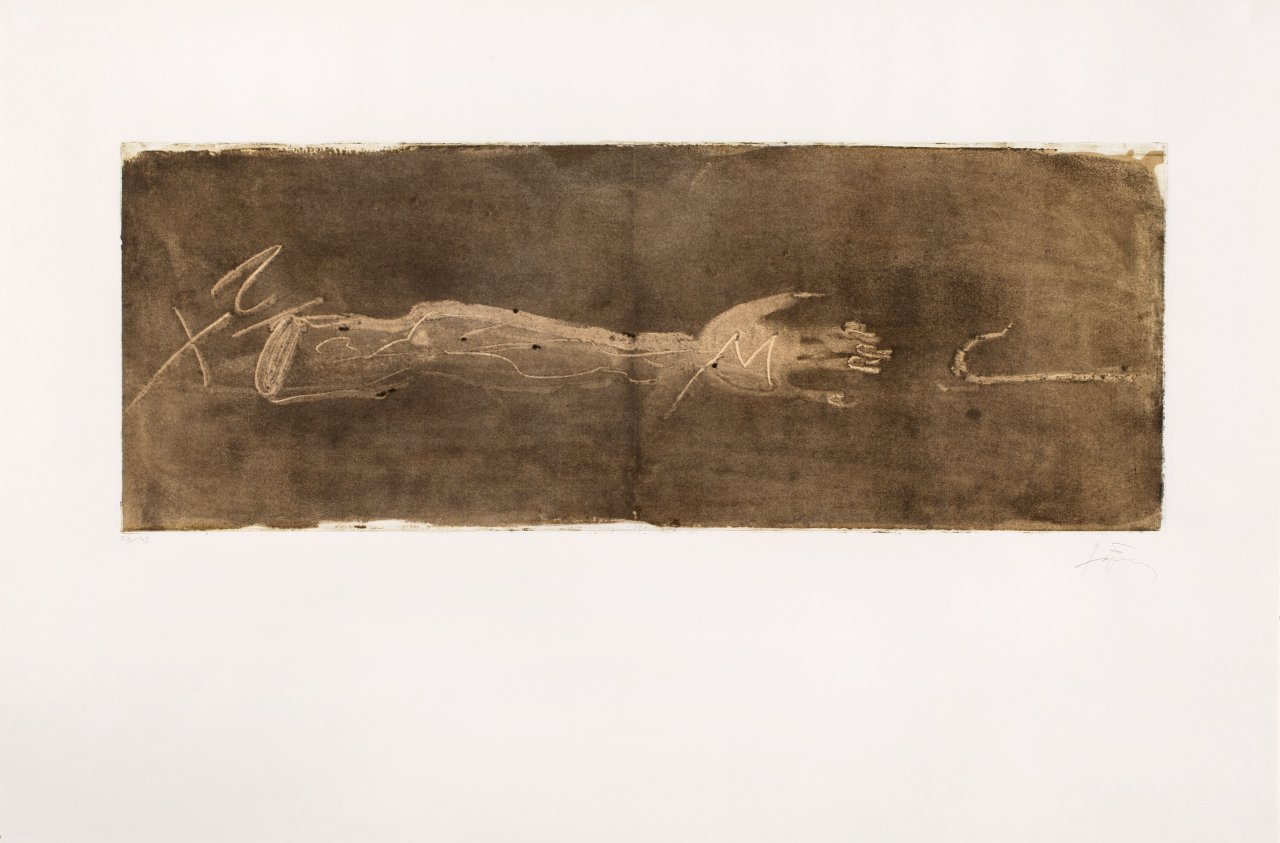This picture shows the following artwork: Antoni Tàpies. Aus: „Llull-Tàpies“. 1985.