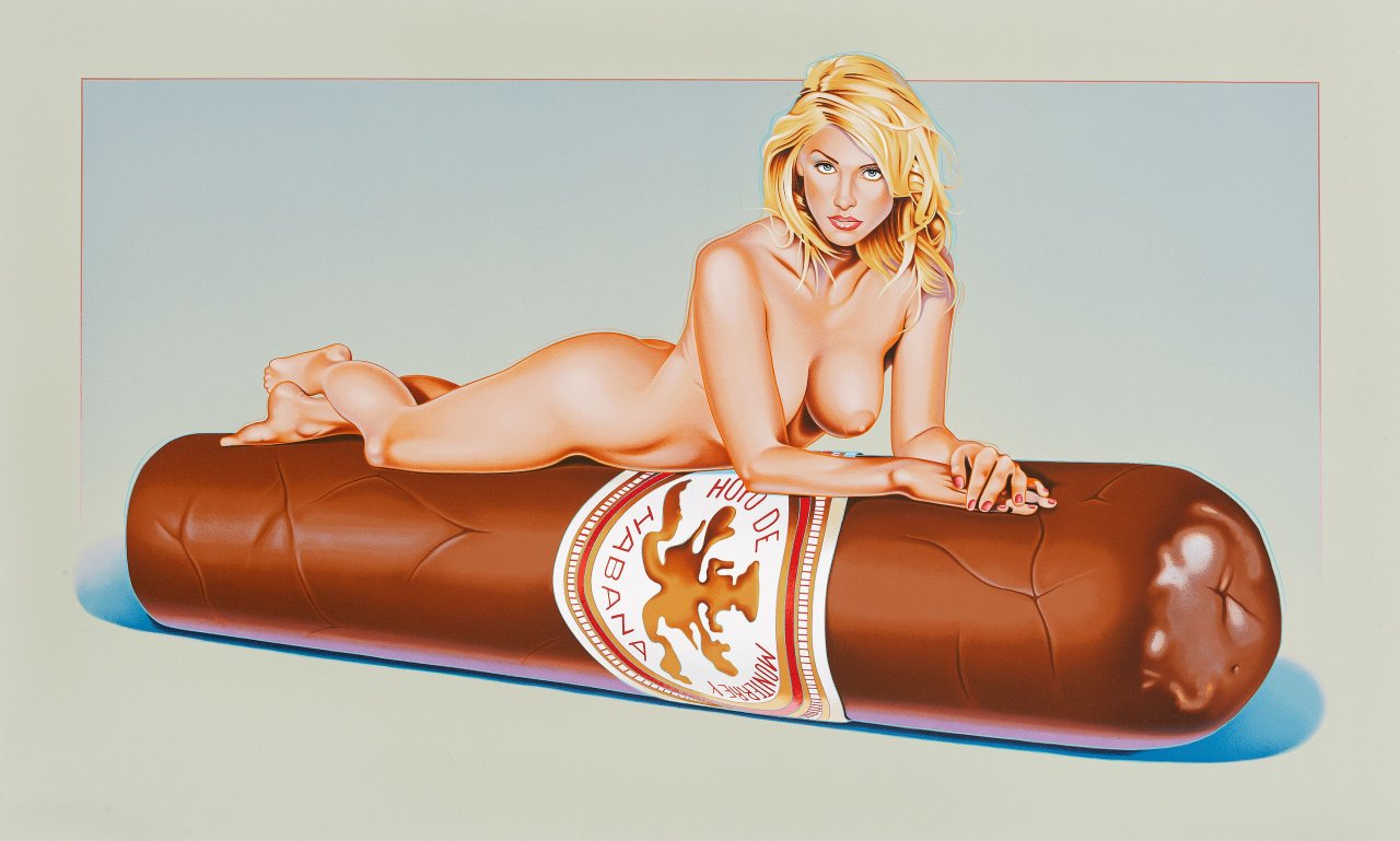 Auf diesem Bild ist das folgende Kunstwerk zu sehen: Mel Ramos. „Hav-a-Havana #7“. 2008.