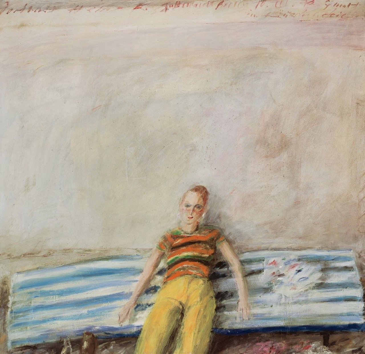 Auf diesem Bild ist das folgende Kunstwerk zu sehen: Klaus Fußmann. „Porträt Hella K.“. 1972.