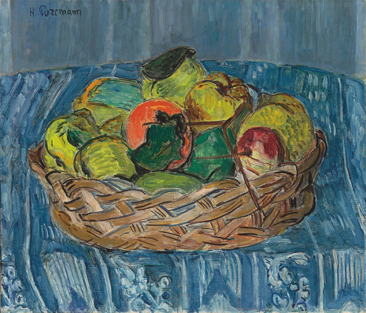 This picture shows the following artwork: Hans Purrmann. Still Life with Quinces. 1944.