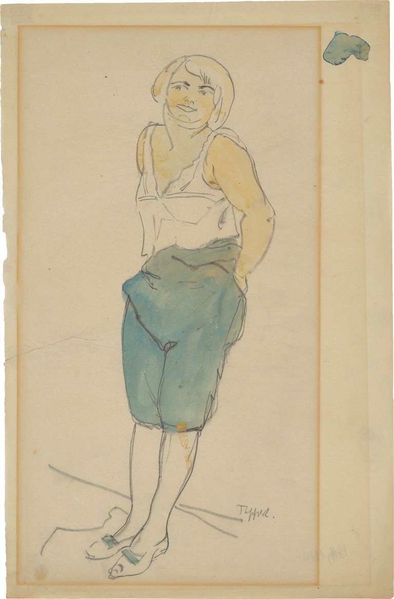 Auf diesem Bild ist das folgende Kunstwerk zu sehen: Georg Tappert. Betty. Um 1912/14.