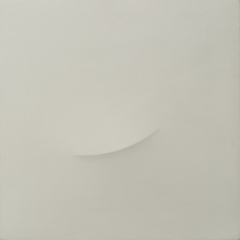 Auf diesem Bild ist das folgende Kunstwerk zu sehen: Turi Simeti. Ohne Titel. 1973.