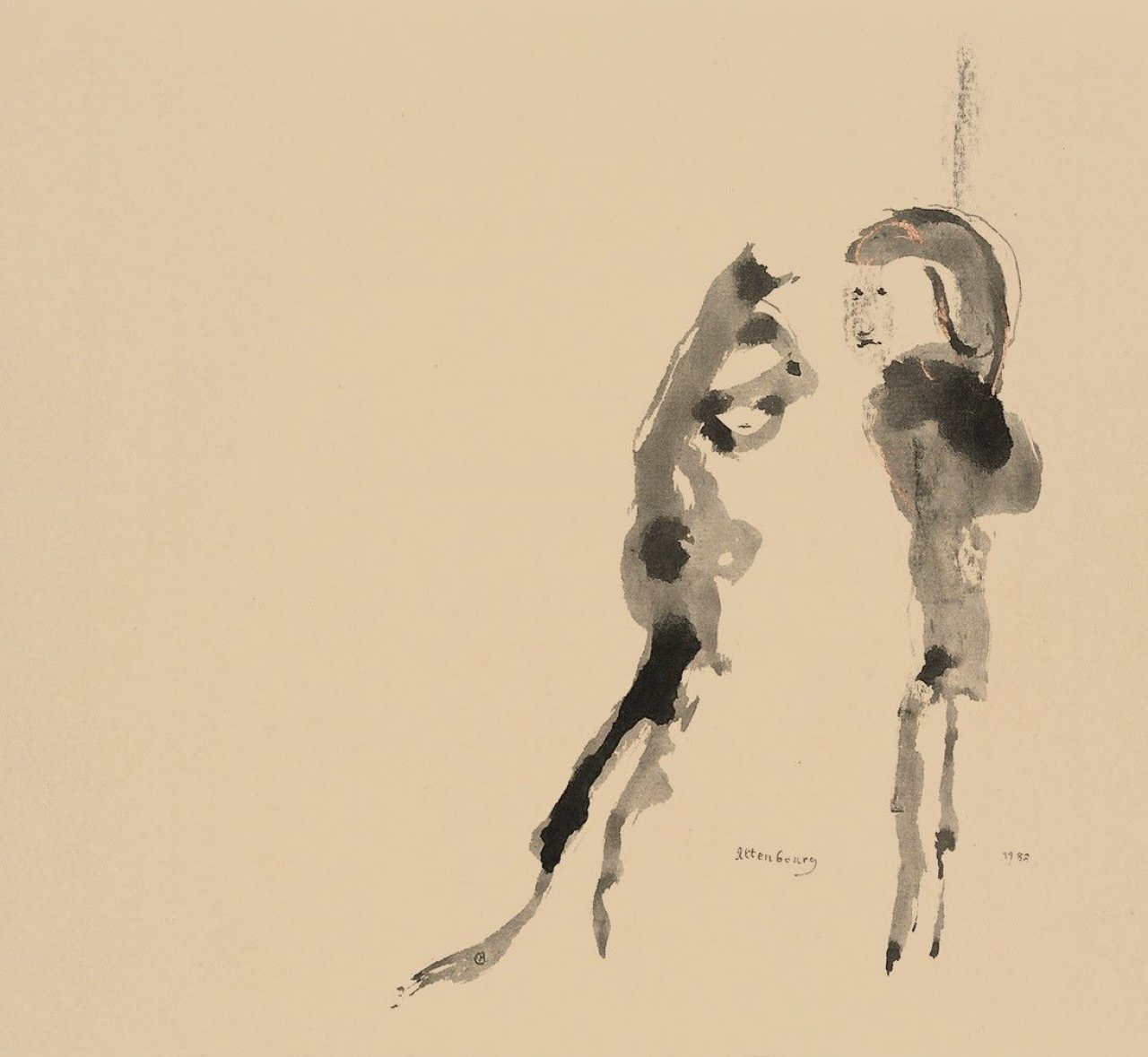 This picture shows the following artwork: Gerhard Altenbourg. „Gras Gras – Lockung und Stille“. 1988.