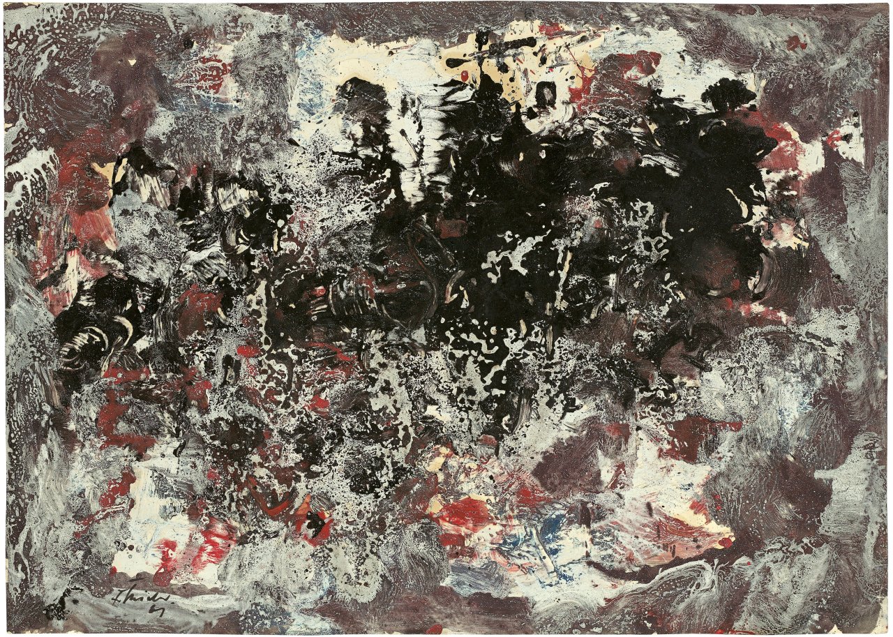 This picture shows the following artwork: Fred Thieler. Untitled. 1961.