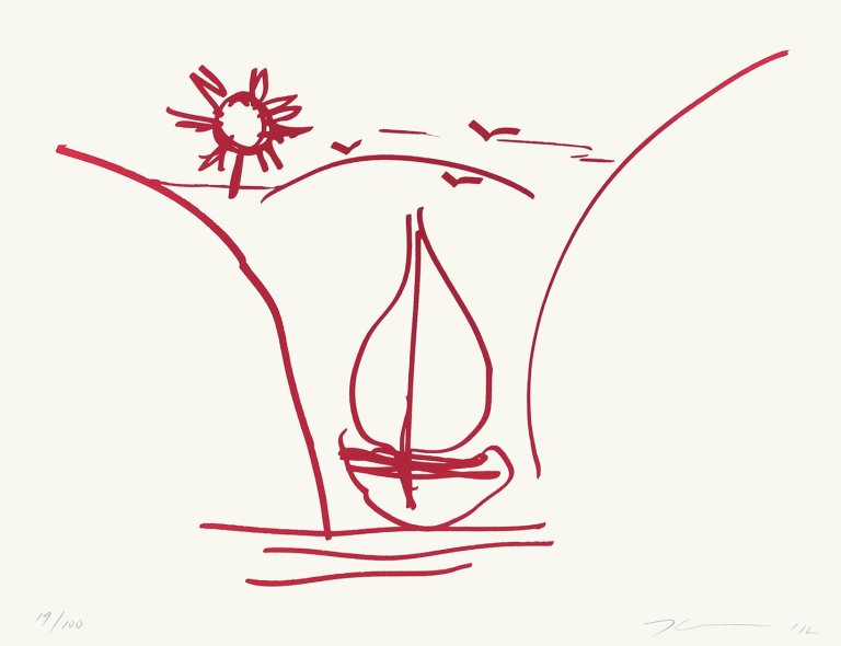 Auf diesem Bild ist das folgende Kunstwerk zu sehen: Jeff Koons. „UNTITLED (ANTIQUITY DRAWING)“. 2012.