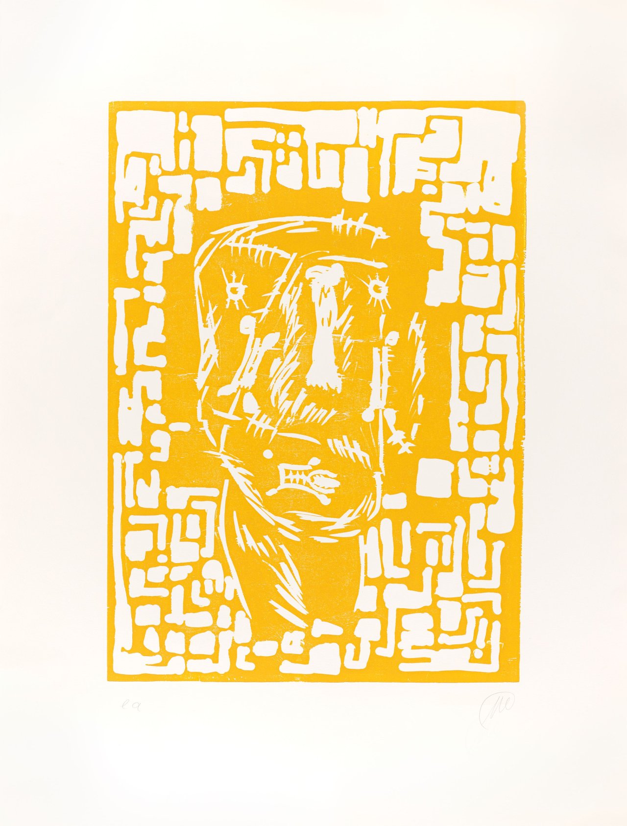 Auf diesem Bild ist das folgende Kunstwerk zu sehen: Markus Lüpertz. Männer ohne Frauen (Parsifal). 1994/96.
