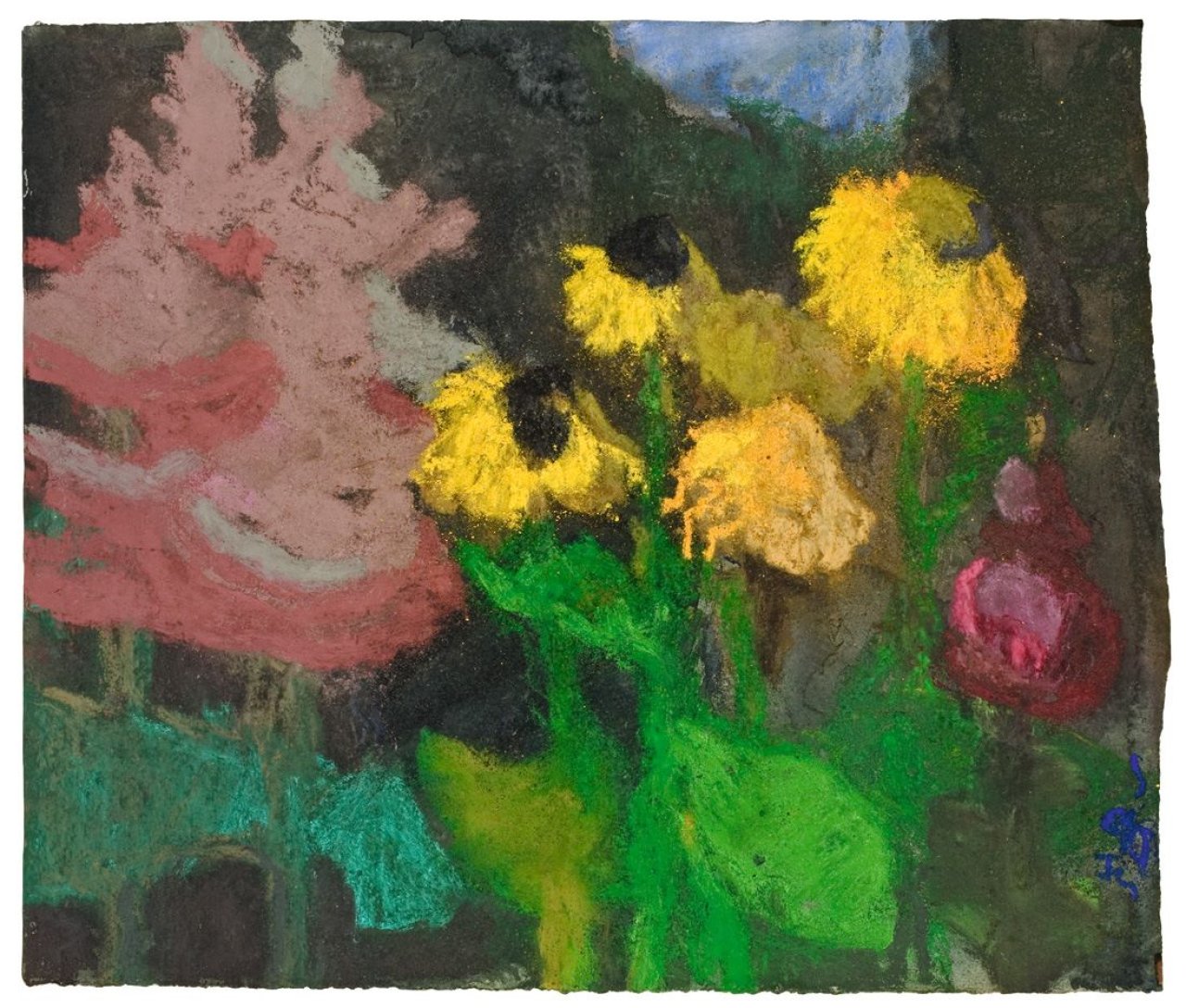 This picture shows the following artwork: Klaus Fußmann. Rudbeckia. 1990.