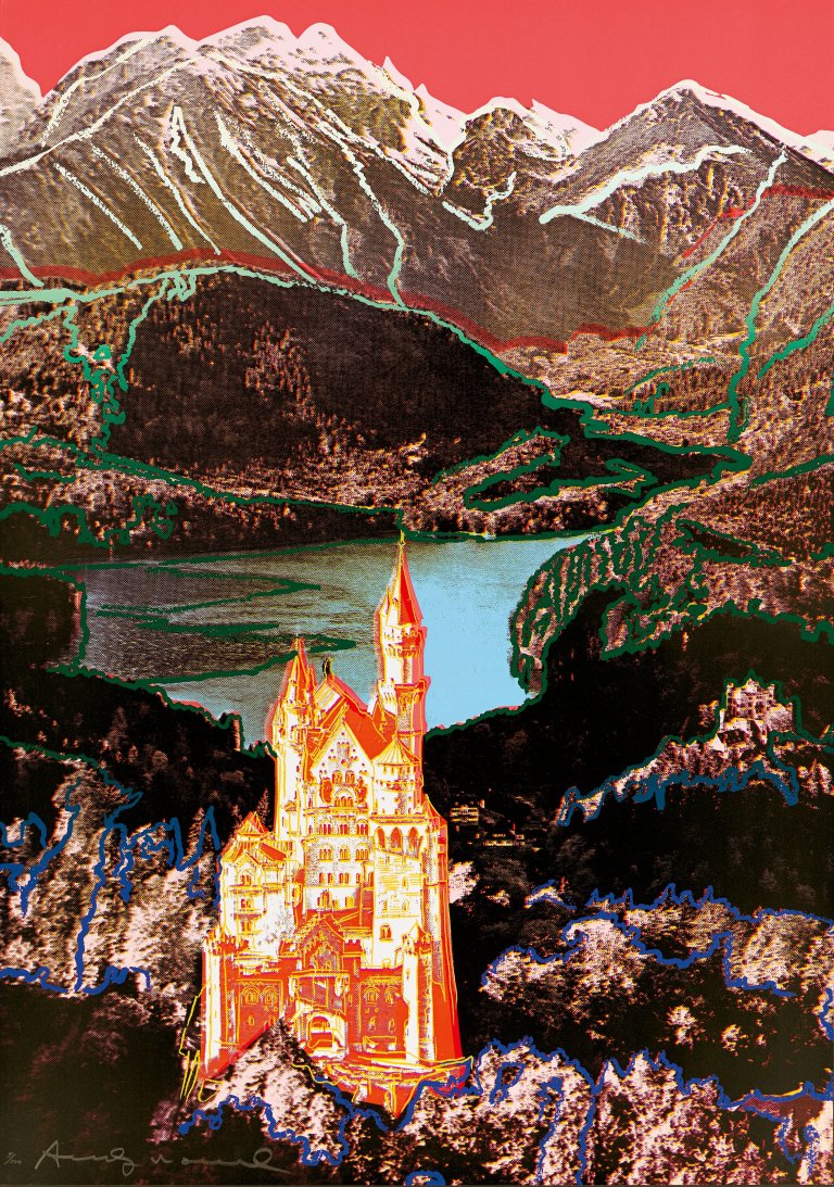 This picture shows the following artwork: Andy Warhol. Neuschwanstein. 1987.