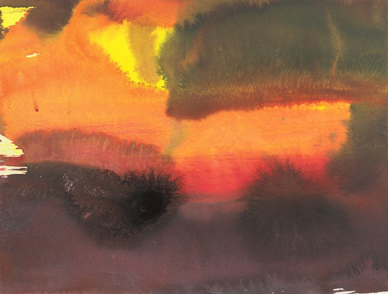 Auf diesem Bild ist das folgende Kunstwerk zu sehen: Herbert Brandl. Ohne Titel. 2009.