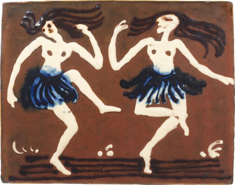 This picture shows the following artwork: Emil Nolde. Dancers. 1913.