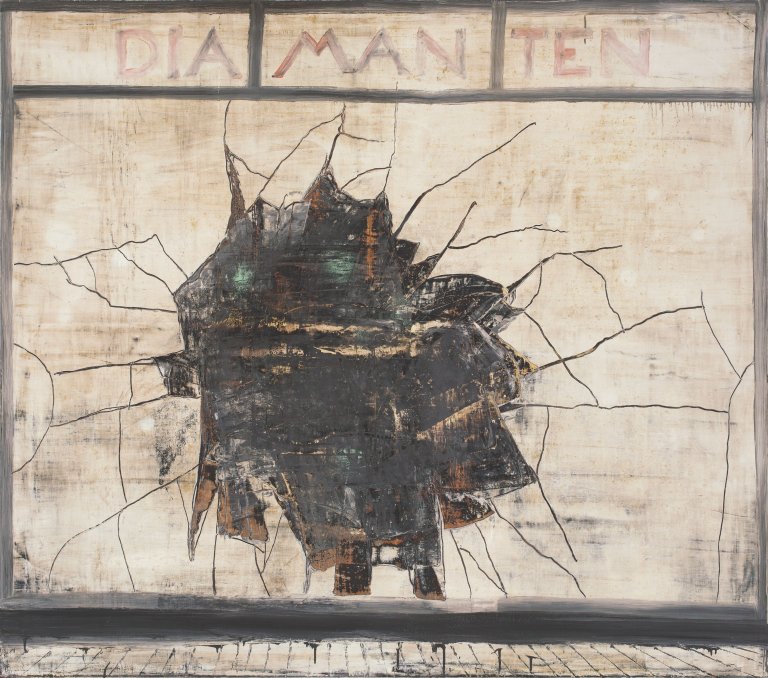 Auf diesem Bild ist das folgende Kunstwerk zu sehen: Norbert Schwontkowski. „Schwarzer Diamant“. 2004.