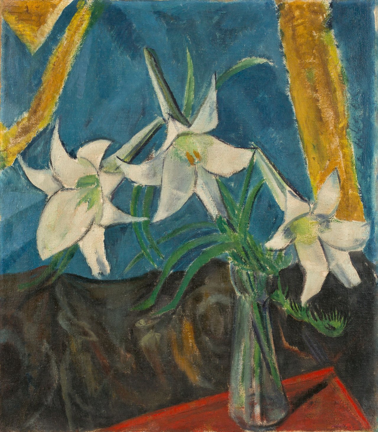 Auf diesem Bild ist das folgende Kunstwerk zu sehen: Erich Heckel. „Lilien“. 1912.