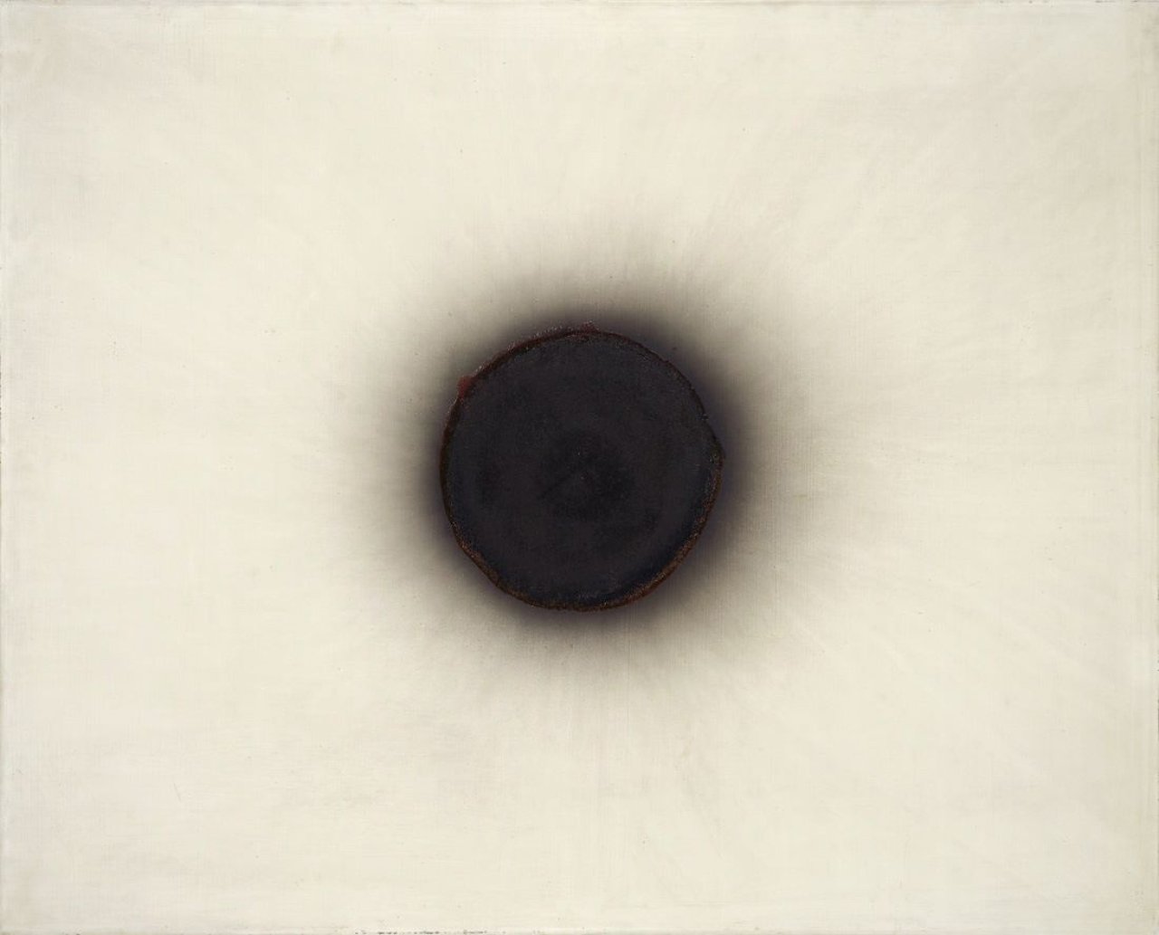 Auf diesem Bild ist das folgende Kunstwerk zu sehen: Otto Piene. Ohne Titel (Rauchbild). 1962.