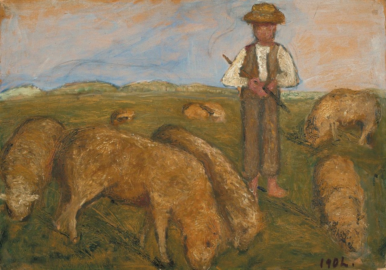 This picture shows the following artwork: Paula Modersohn-Becker. „Schafhirte“. 1902.