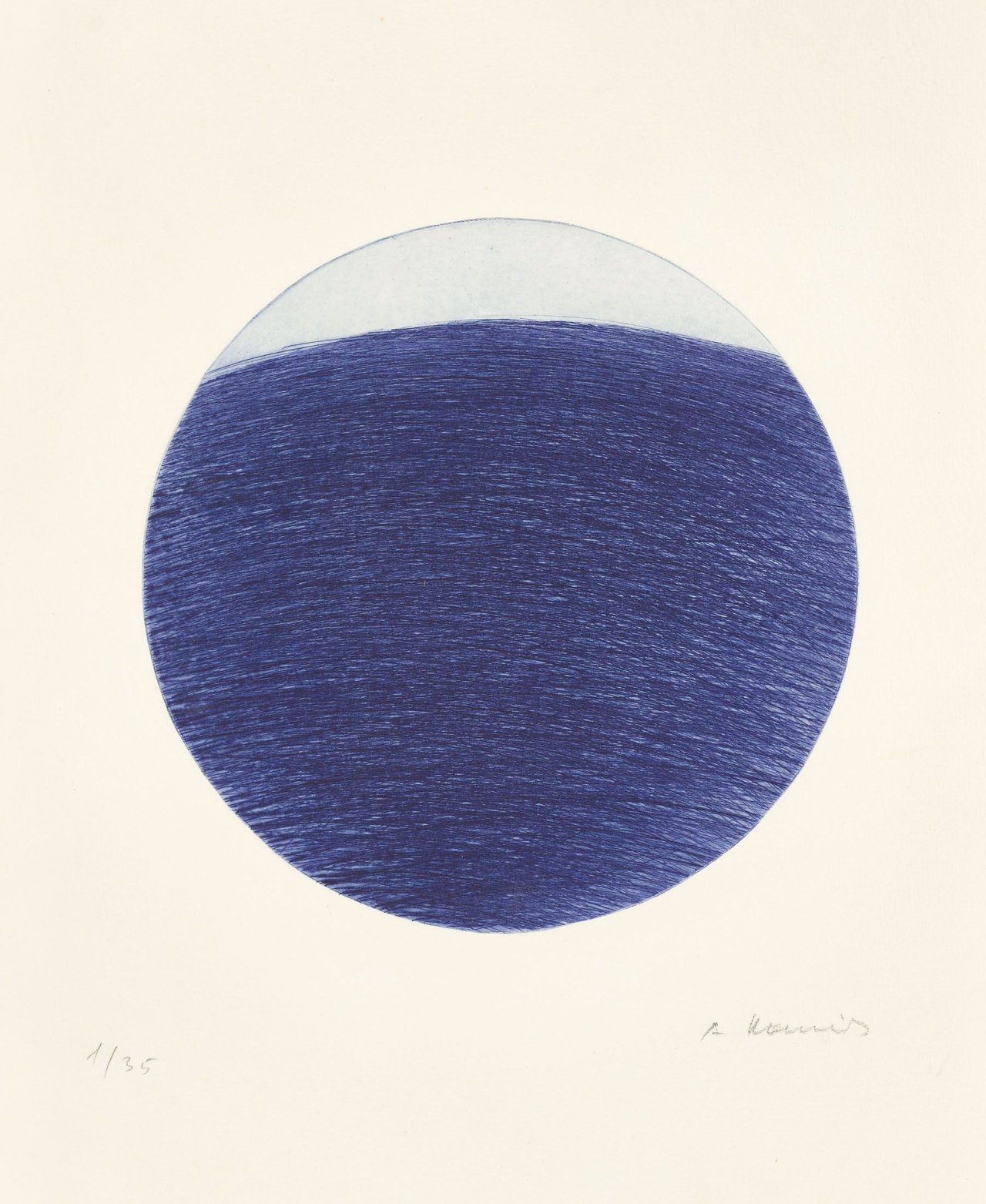 Auf diesem Bild ist das folgende Kunstwerk zu sehen: Arnulf Rainer. Ohne Titel. 1986.