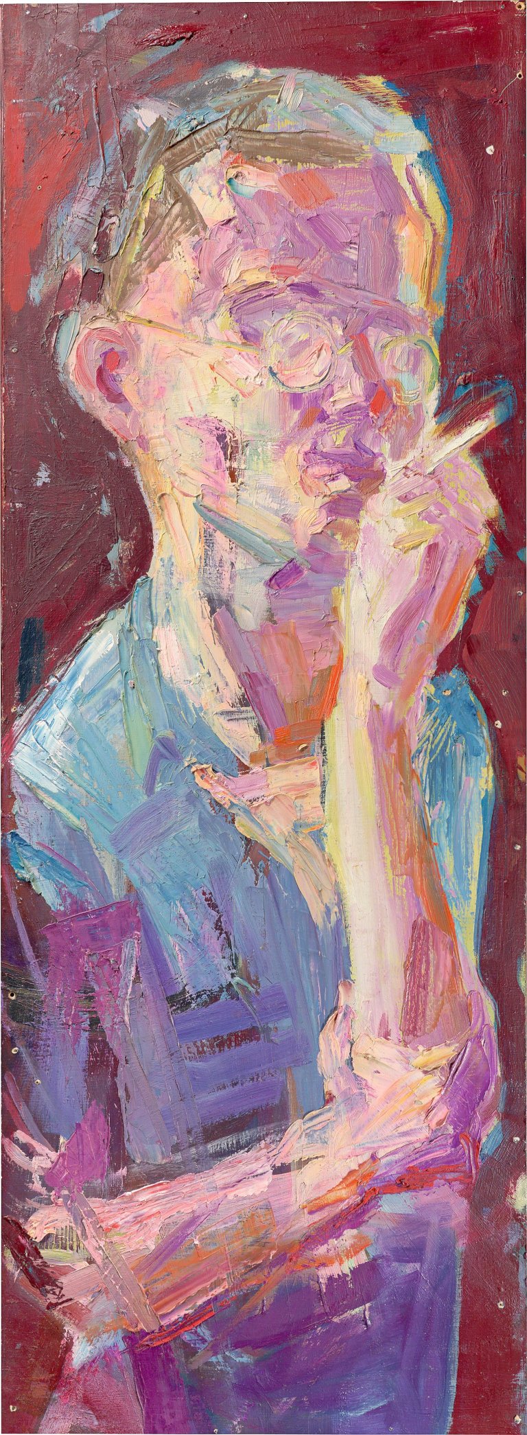 Auf diesem Bild ist das folgende Kunstwerk zu sehen: Gero Künzel. Raucher. 1988.