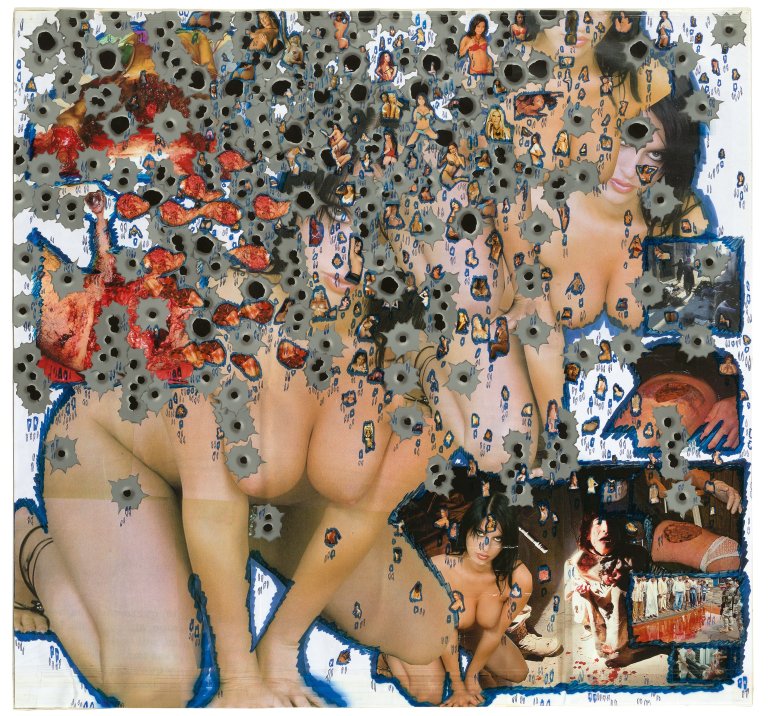 Auf diesem Bild ist das folgende Kunstwerk zu sehen: Thomas Hirschhorn. „LA CHICA DEL TIEMPO“. 2006.