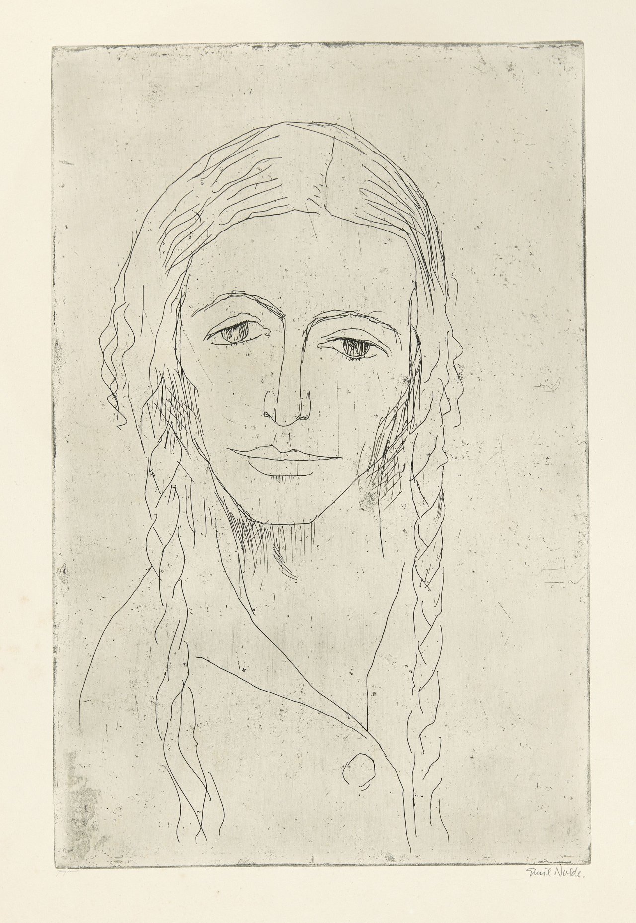 This picture shows the following artwork: Emil Nolde. „Eva“. 1923.