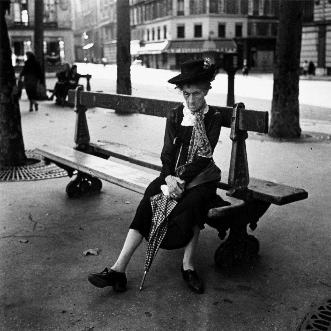 This picture shows the following artwork: Édouard Boubat. Place Saint-Sulpice, Paris. 1947.