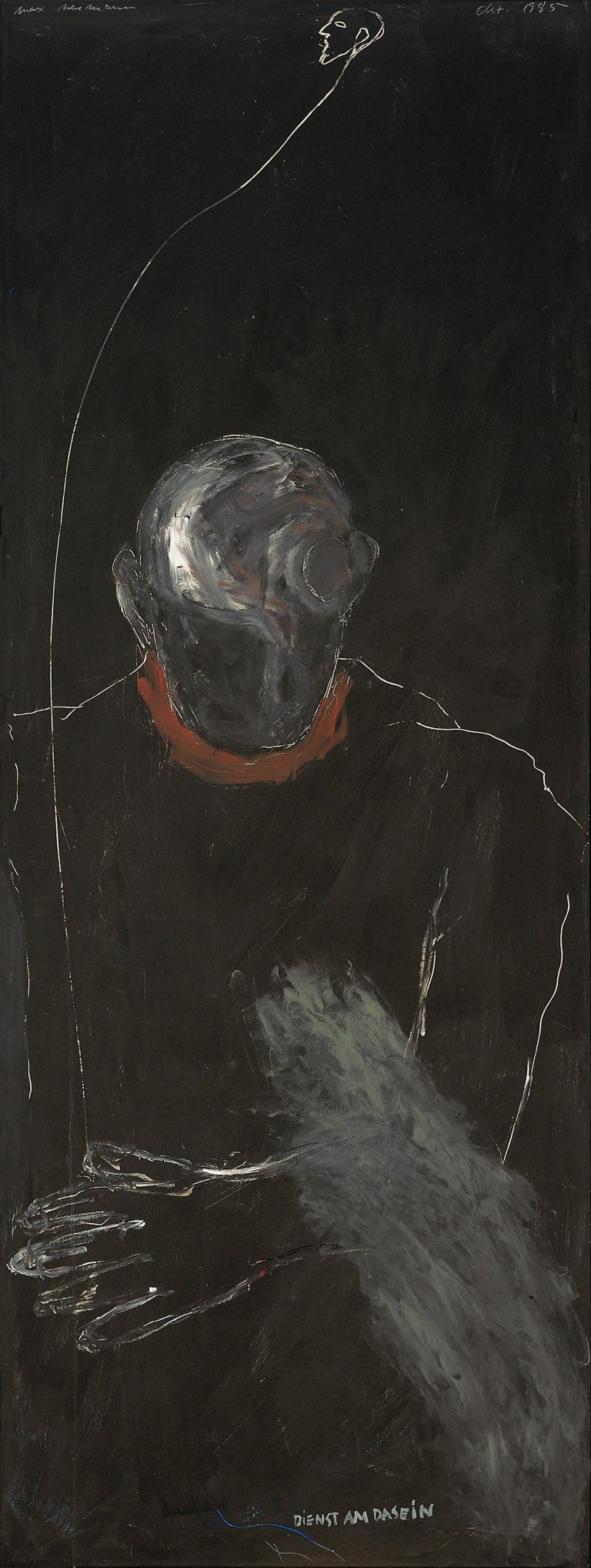 Auf diesem Bild ist das folgende Kunstwerk zu sehen: Max Neumann. „Dienst am Dasein“. 1985.