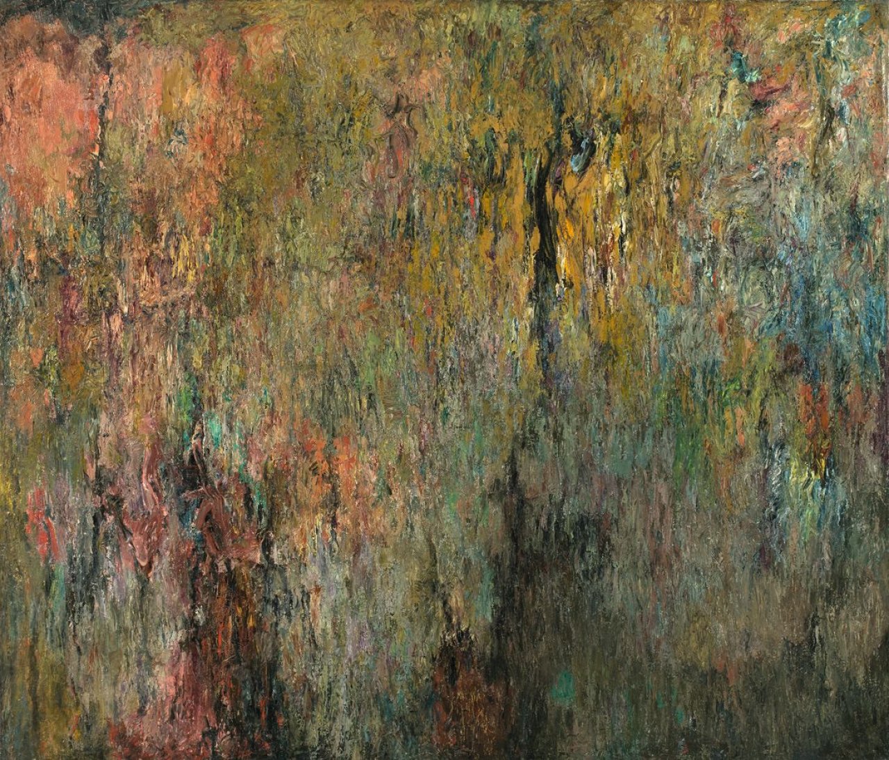 Auf diesem Bild ist das folgende Kunstwerk zu sehen: Georg Karl Pfahler. Ohne Titel (Struk). Um 1957/58.