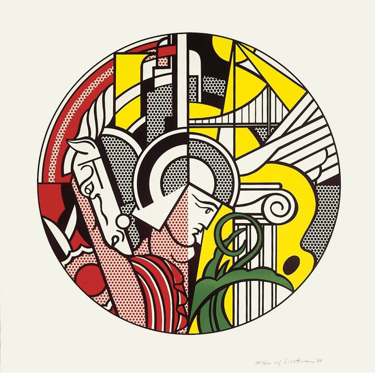 This picture shows the following artwork: Roy Lichtenstein. „The Solomon R. Guggenheim Museum Poster“. 1969.