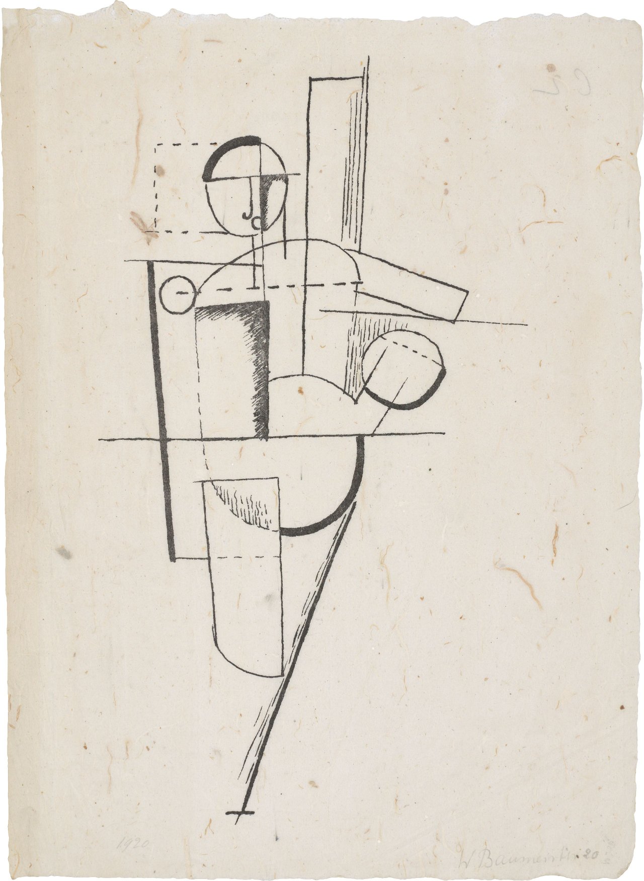 Auf diesem Bild ist das folgende Kunstwerk zu sehen: Willi Baumeister. „Figur“. 1919.