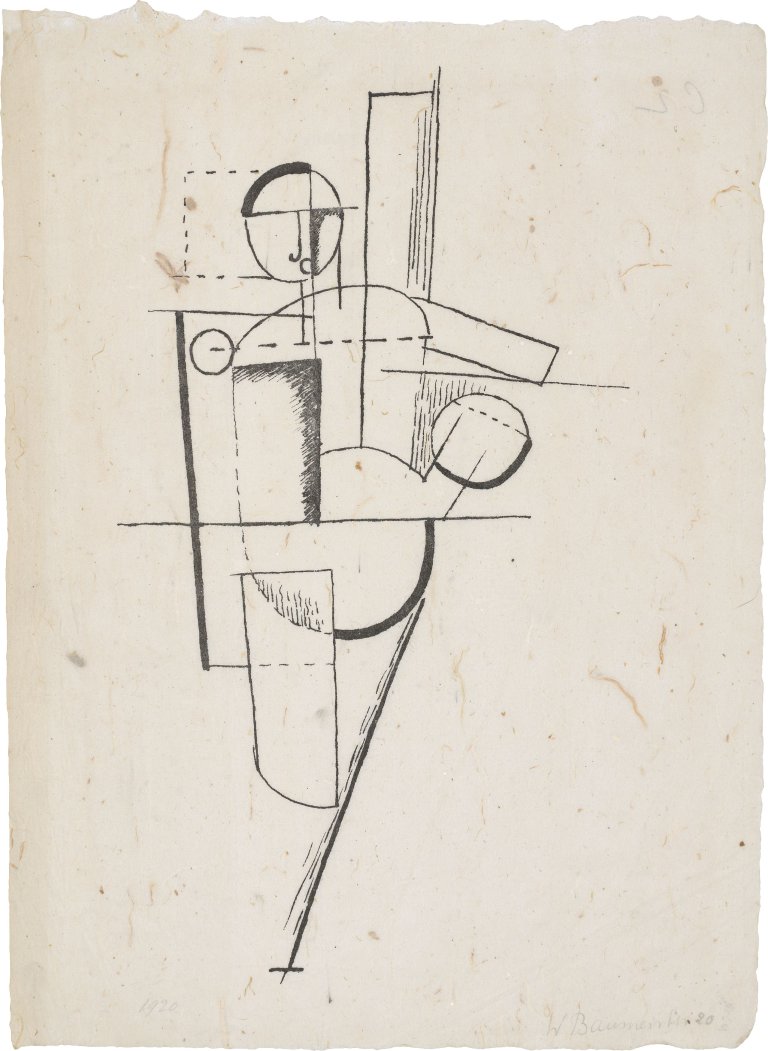 Auf diesem Bild ist das folgende Kunstwerk zu sehen: Willi Baumeister. „Figur“. 1919.