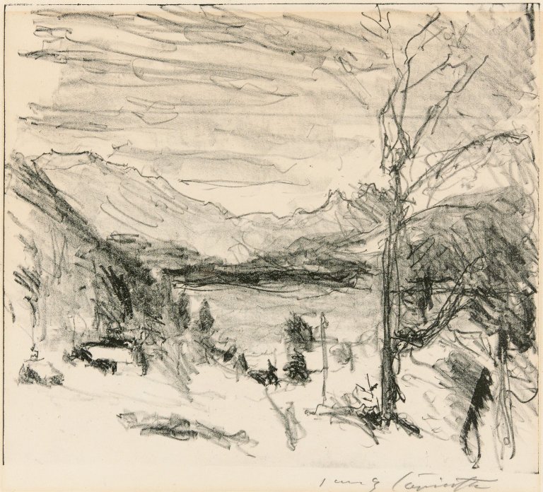 This picture shows the following artwork: Lovis Corinth. „Walchensee im Nebel“. 1920.