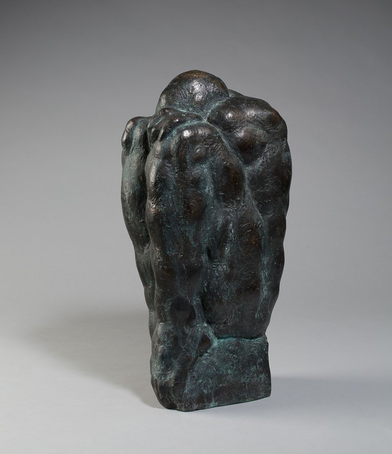 Auf diesem Bild ist das folgende Kunstwerk zu sehen: Wieland Förster. „Kleiner trauernder Mann“. 1973/74.