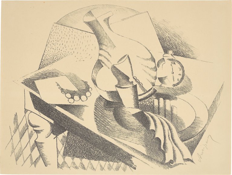 Auf diesem Bild ist das folgende Kunstwerk zu sehen: Alexander Archipenko. „Stilleben“. 1922.