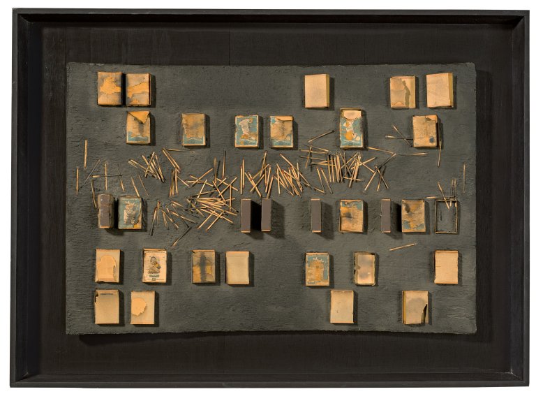 Auf diesem Bild ist das folgende Kunstwerk zu sehen: Adolf Luther. Materialisation. Um 1960.