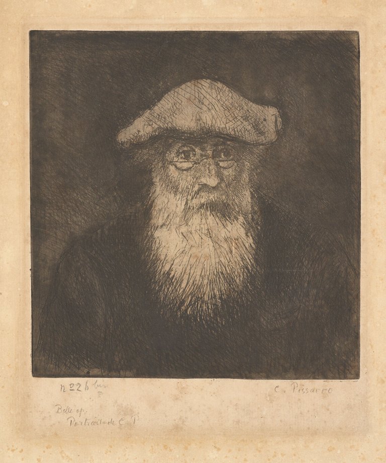 Auf diesem Bild ist das folgende Kunstwerk zu sehen: Camille Pissarro. „Camille Pissarro, par lui-même“. Um 1890.