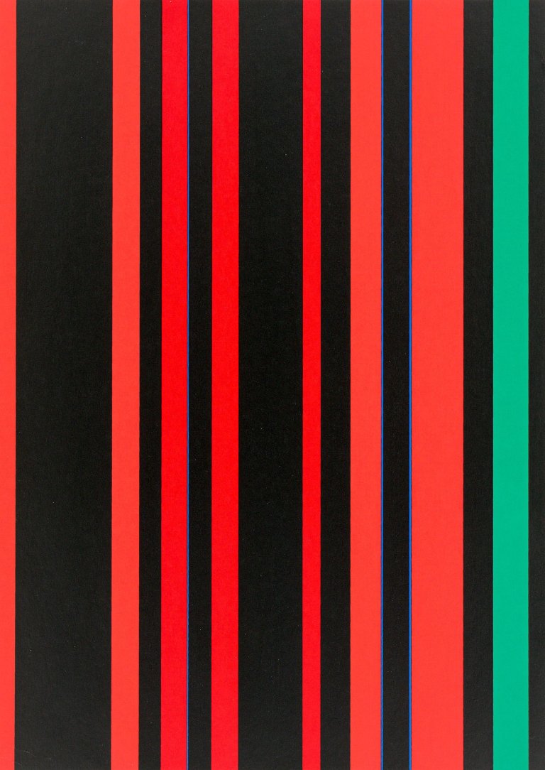 Auf diesem Bild ist das folgende Kunstwerk zu sehen: Günter Fruhtrunk. Ohne Titel.