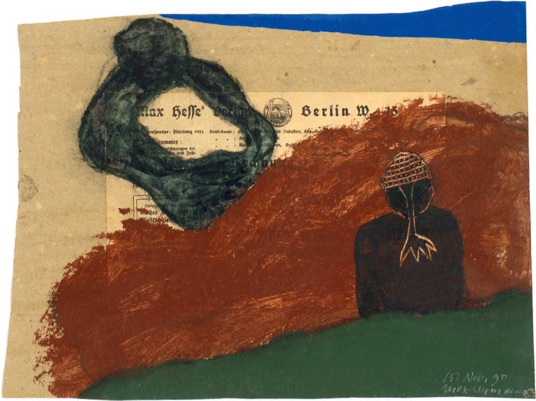 Auf diesem Bild ist das folgende Kunstwerk zu sehen: Max Neumann. Ohne Titel. 1990.