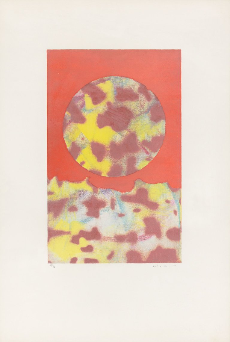 Auf diesem Bild ist das folgende Kunstwerk zu sehen: Max Ernst. „Landschaft“. 1971.