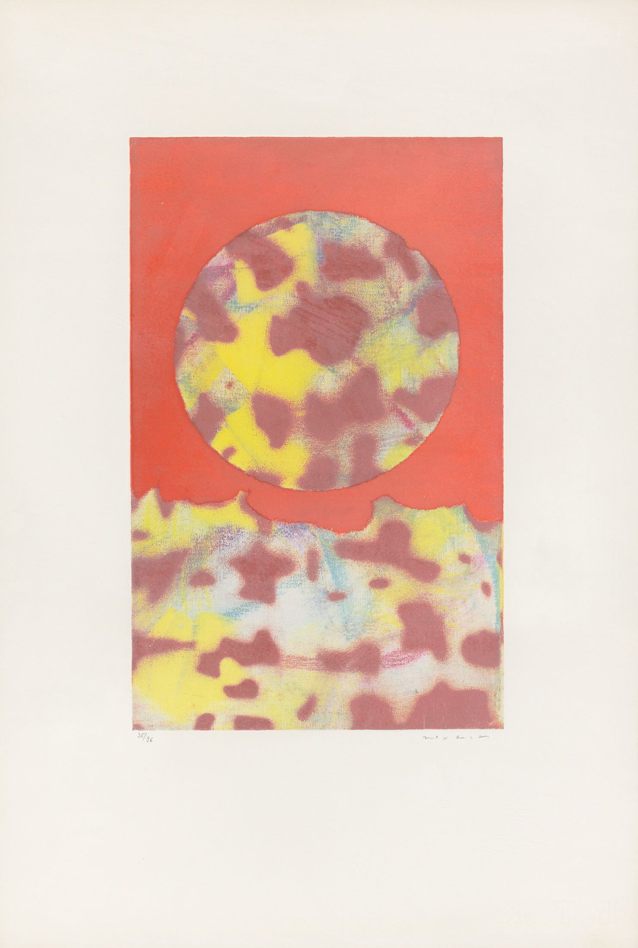 Auf diesem Bild ist das folgende Kunstwerk zu sehen: Max Ernst. „Landschaft“. 1971.