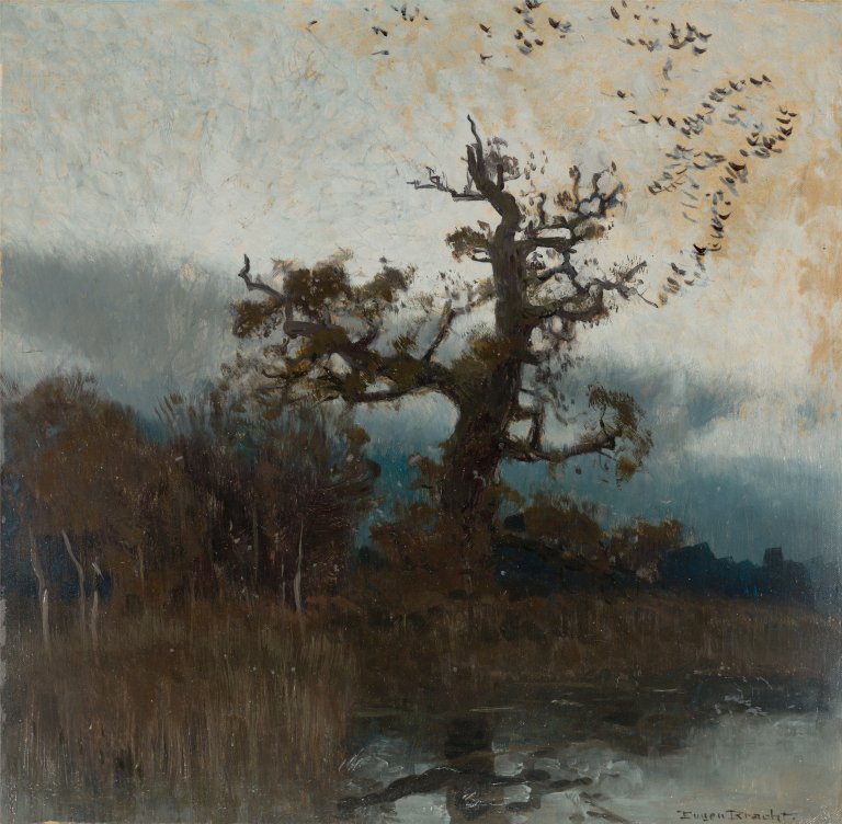 Auf diesem Bild ist das folgende Kunstwerk zu sehen: Eugen Bracht. „Der Rabenhorst“. 1904.