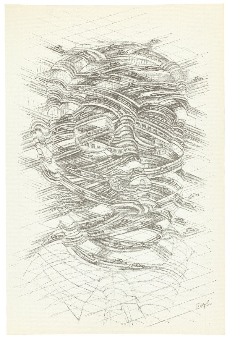 Auf diesem Bild ist das folgende Kunstwerk zu sehen: Thomas Bayrle. Porträt Adam Seide. 1972.