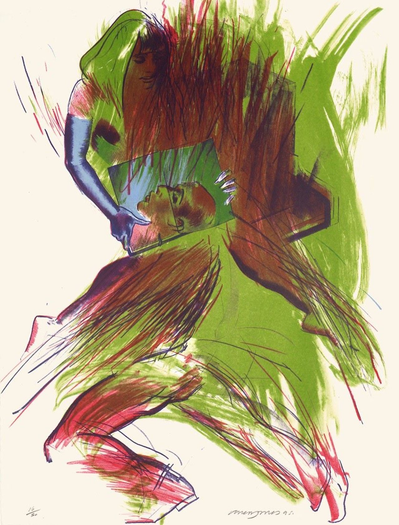 Auf diesem Bild ist das folgende Kunstwerk zu sehen: Allen Jones. „No Strings“. 1995.